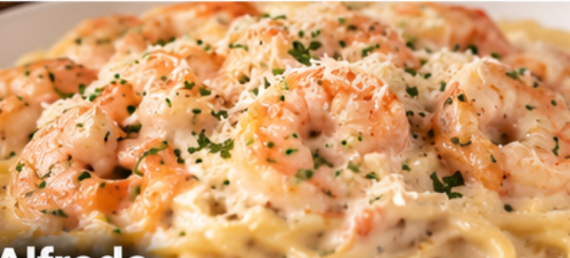 Shrimp Alfredo.