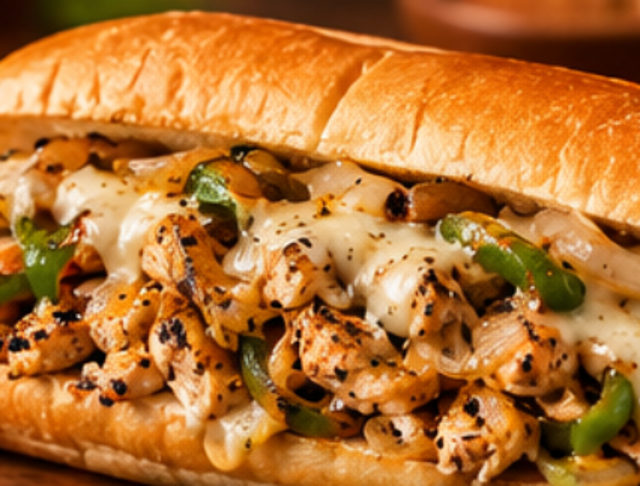 Chicken Cheesesteak Hoagie.
