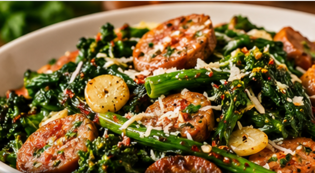 Broccoli Rabe & Sausage.