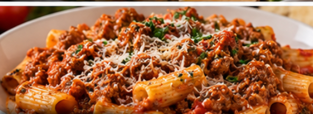 Pasta & Meat Sauce.