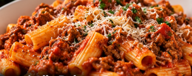 Rigatoni Alla Bolo.