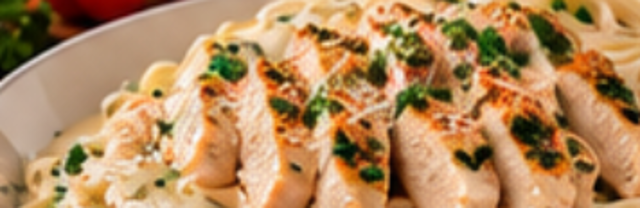 Chicken Alfredo.